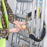 Cadenas laiton - YALE - Y110B/60/132/1 - 60 mm - Anse acier cémenté - 3 clés - Pour trappes d'acces, chaînes, échelles, portails