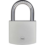 Cadenas Laiton - YALE - Y120DB/60/135/1 - Extérieur - Chromé 60 mm - Anti Rouille - Haute Résistance aux intempéries