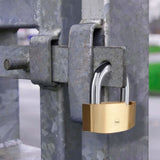 Cadenas de sécurité Hammer - YALE - Y2B/80/138/1 - Laiton 80 mm - Anse acier cémenté - 3 clés
