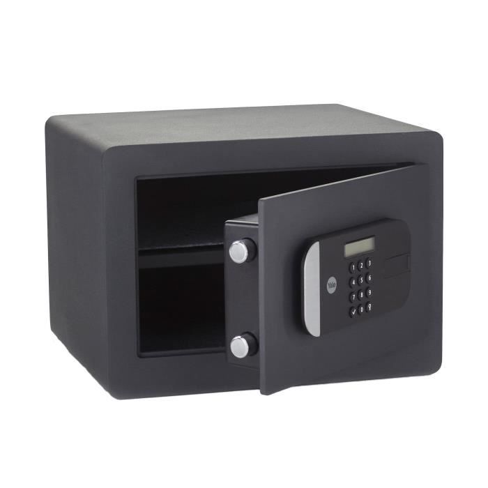 Coffre-fort haute sécurité YALE a serrure électronique (Certifié SKG) - H.25 x l.35 x P.30 cm (18,6 L)