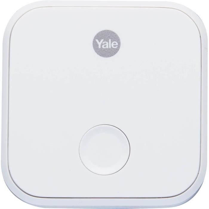 Pont WiFi pour acces a distance - YALE Connect Wi-Fi Bridge - 05/401C00/WH - Fonctionnalité Assitant Vocal - Prise 2 broches