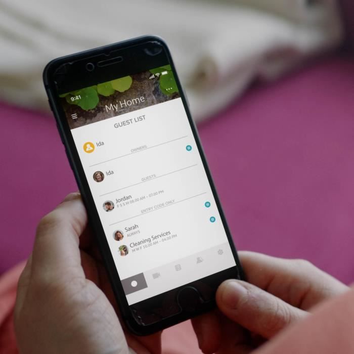 Clavier a code YALE SMART KEYPAD - Noir - Compatible avec Linus et sans clés