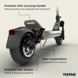 Trottinette Èlectrique - YEEP.ME - DAKAR 100S SUV CROSS - Roues 10 - 1200W - 48V - Autonomie 50km - Triple phare et clignotants