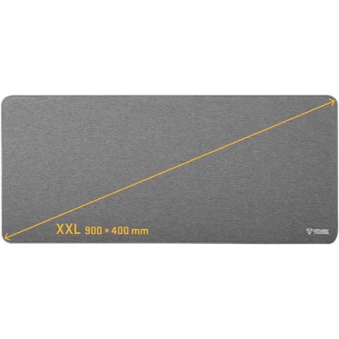 Tapis de souris de bureau XXL - YENKEE - YPM 9040GY