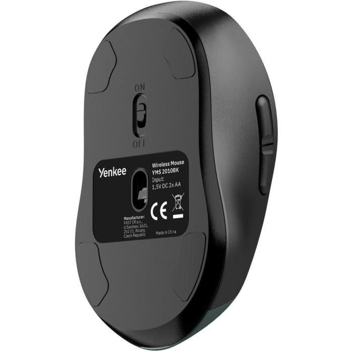 Souris sans fil rechargeable - Gyro - YENKEE - YMS 2010BK