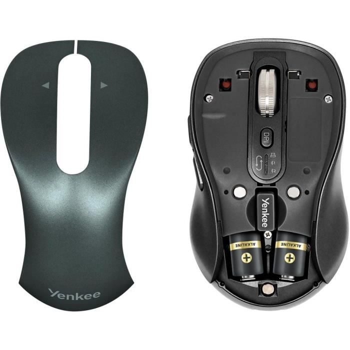 Souris sans fil rechargeable - Gyro - YENKEE - YMS 2010BK