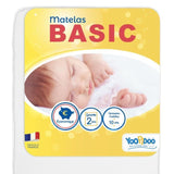 Yoopidoo - Matelas BÈbÈ Basic - 60x120 cm - Confortable - Sans Traitement chimique - oeko Tex - Fabrication FranÁaise