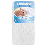 Yoopidoo - Matelas BÈbÈ ClimatisÈ - 60x120 cm - 1 face …tÈ fraÓche / 1 face Hiver ouatinÈe - Sans Traitement chimique