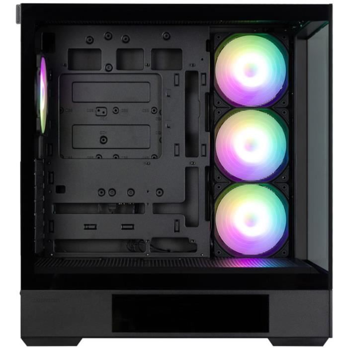 Boitier sans alimentation - ZALMAN P40 DS - Moyen tour - Format ATX - Noir