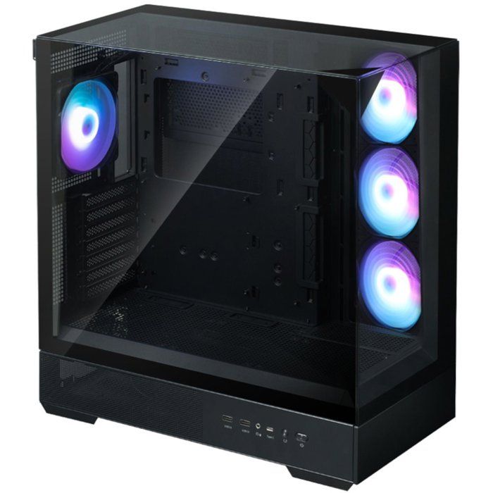 Boitier sans alimentation - ZALMAN P40 Prism Plus - Moyen tour - Format ATX - Noir