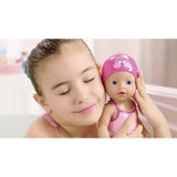 BABY BORN - Ma premiere nage - Poupée fille 30 cm avec tenue non détachable et bonnet  Jouet de bain   Des 1 an