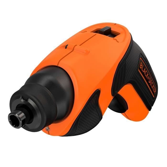 Tournevis électrique - BLACK+DECKER - CS3651LC-QW - 3,6V - LED - avec 2 embouts de vissage