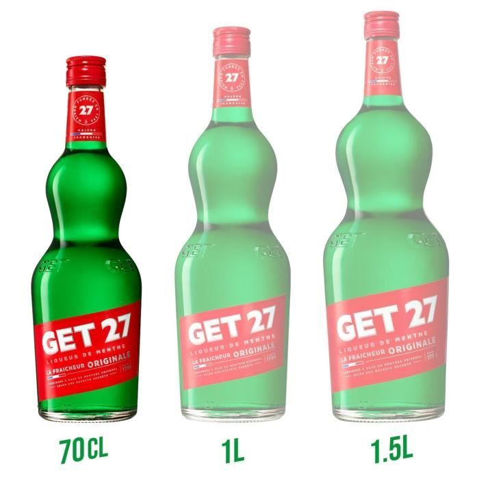 Liqueur Get 27 - Liqueur de menthe - France - 17.9%vol - 70cl