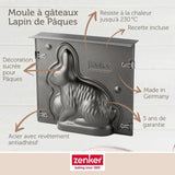 Ensemble de moule lapin de Pâques 3D et 5 emporte-pieces lapin - ZENKER