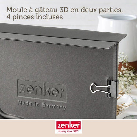 Ensemble de moule lapin de P‚ques 3D et 5 emporte-pieces lapin - ZENKER