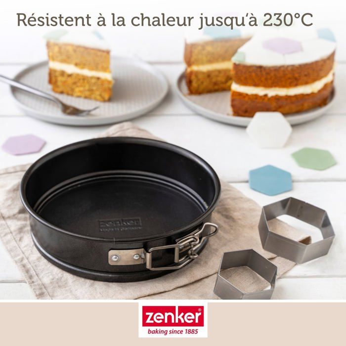Lot de 2 mini moules a manqué a charniere - ZENKER - Special Mini - 12 et 16 cm