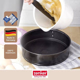 Set de 3 moules a charniere ronds - ZENKER - Black Metallic - 20, 24 et 28 cm