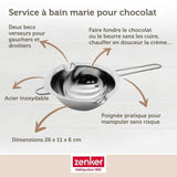 Service a bain marie et pince a friture pour beignets - ZENKER - Smart Pastry