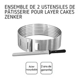 Ensemble de 2 ustensiles de pâtisserie - ZENKER- Pour layer cakes