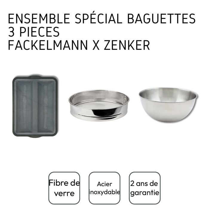 Ensemble 3 ustensiles spécial baguette - ZENKER