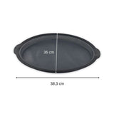 Plaque a pizza ronde - ZENKER - Ø 36 cm - Silicone fibre de verre - Noir