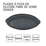 Plaque a pizza ronde - ZENKER - Ø 36 cm - Silicone fibre de verre - Noir