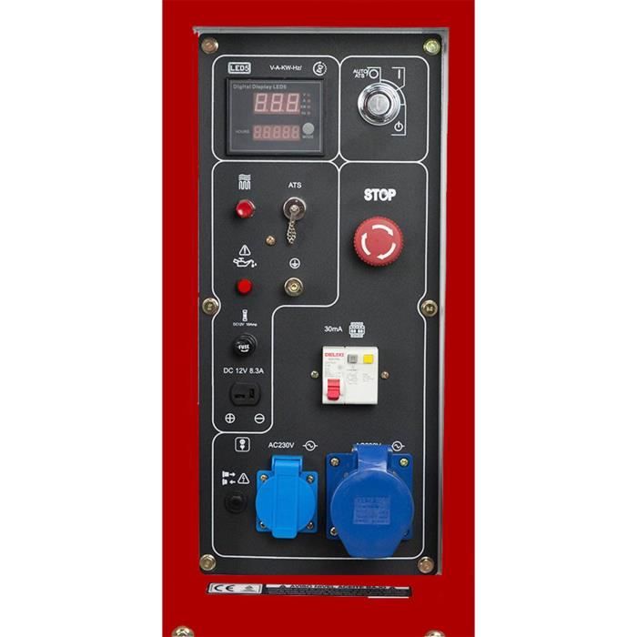 Groupe électrogene diesel ZEUZ - Silencieux - 6300 W - Démarrage électrique
