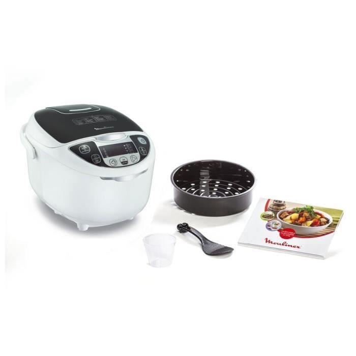 MOULINEX Multicuiseur 5 L, 25 programmes, Cuiseur riz, Cuiseur vapeur, Cuisson lente, Cuve antiadhésive MK708E10