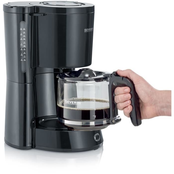 Cafetiere Filtre SEVERIN KA4815 - Noir - 1000 W - 1,4 L - Jusqu'a 10 tasses