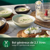 Robot cuisine - PHILIPS - HR7510 - Double disque & Presse-agrumes - Noir