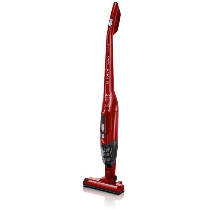 BOSCH BBHF214R - Aspirateur Balai sans fil 2 en 1- Aspirateur de table intégré - Position Parking (tient seul debout)
