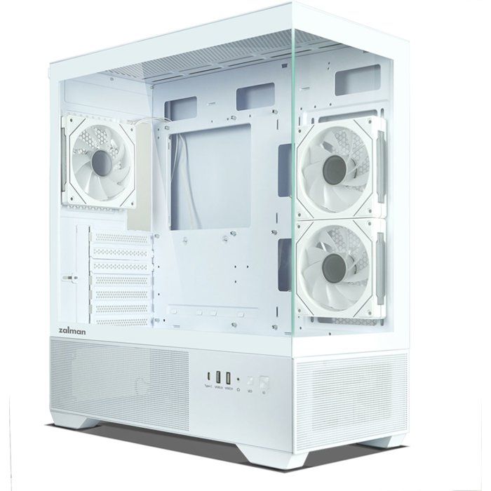 Boitier PC sans alimentation - ZALMAN CHRONIX V2 - ZM-CHROV2WH - Moyen tour - Format ATX - Blanc