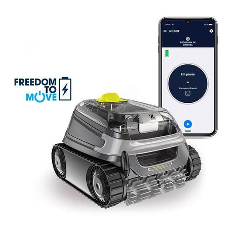 Robot de piscine - ZODIAC - CNX-Li 5220 iQ - Fond et parois et ligne d'eau - Piscines jusqu'a 10 x 5 m - 1 cycle complet 2h