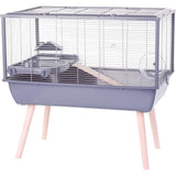 ZOLUX Cage rongeur surélevée  Néolife - Pour hamster - 78 x 48 x 75 cm - Gris