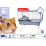 Cage rongeur surélevée - ZOLUX - Néolife - Pour hamster - 78 x 48 x 75 cm - Gris