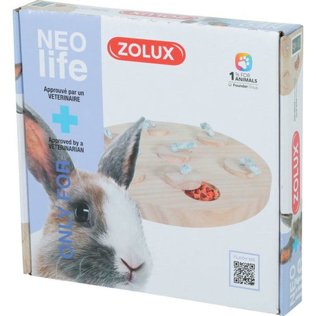 Plateau pour friandises en bois - ZOLUX - Jeu d'occupation - Stimule et réduit l'ennui - Néolife