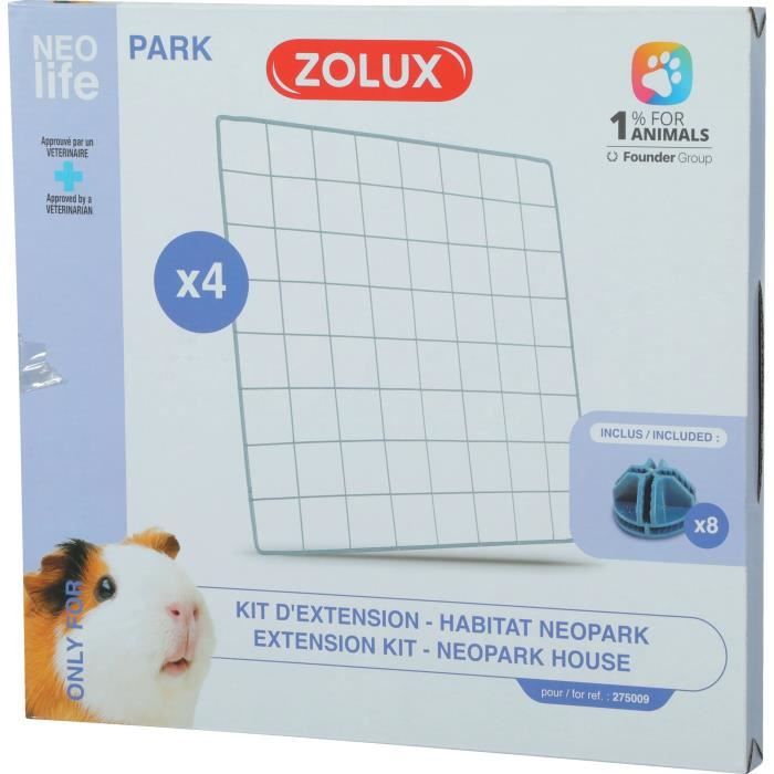 Kit extension pour enclos modulable - ZOLUX - Neo Park - Cochon d'inde - 4 grilles