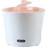 Fontaine a eau - ZOLUX - Calypso pour chat et chien - 3 L - Avec 2 filtres inclus - Rose