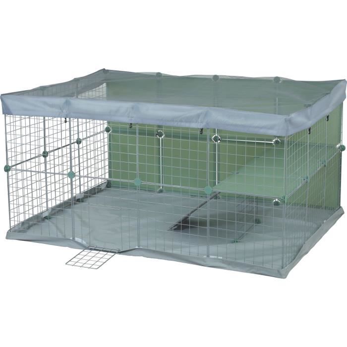 Enclos modulable - ZOLUX - Neo park - Parc pour petits animaux - Lapins - 140X105X70 - 1,84 m˛