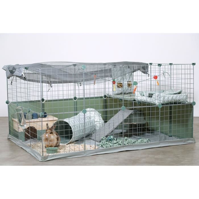 Enclos modulable - ZOLUX - Neo park - Parc pour petits animaux - Lapins - 140X105X70 - 1,84 m˛