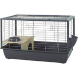ZOLUX Cage grillagée cochon d'inde et rongeur Néolife - 80 x 52,5 x 48 cm - Gris