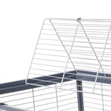 ZOLUX Cage grillagée cochon d'inde et rongeur Néolife - 80 x 52,5 x 48 cm - Gris