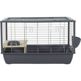 ZOLUX Cage grillagée cochon d'inde et rongeur Néolife - 80 x 52,5 x 48 cm - Gris