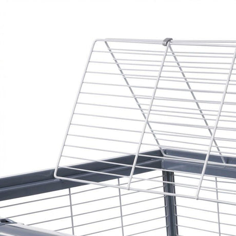 ZOLUX Cage grillagée cochon d'inde et rongeur Néolife - 80 x 52,5 x 48 cm - Gris