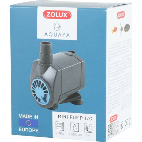 Mini pompe a eau aquarium - ZOLUX - 7 W - Débit réglable de 220 a 550 L/H - Pour aquarium jusqu'a 80 a 120 L