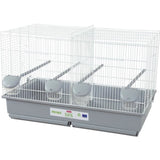 Cage d'élevage oiseaux - Zolux - Primo 69 x 39 x 44.5 cm - Blanc et gris