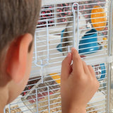 ZOLUX Cage sur 2 étages Rody3 duo pour hamsters, souris et gerbilles - L 41 x p 27 x h 40,5 cm - Bleu