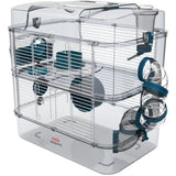 ZOLUX Cage sur 2 étages Rody3 duo pour hamsters, souris et gerbilles - L 41 x p 27 x h 40,5 cm - Bleu