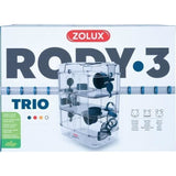 Cage sur 3 étages - ZOLUX - Rody3 trio - Pour hamsters, souris et gerbilles - L 41 x p 27 x h 53 cm - Bleu
