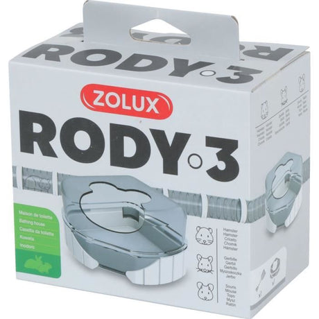 Maison de toilette pour cages Rody3 - ZOLUX - Rodylounge - Pour petits rongeur - Blanc